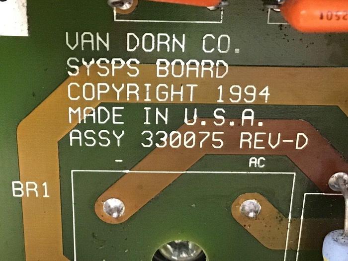 Used VAN DORN Power Supply 330075 USED