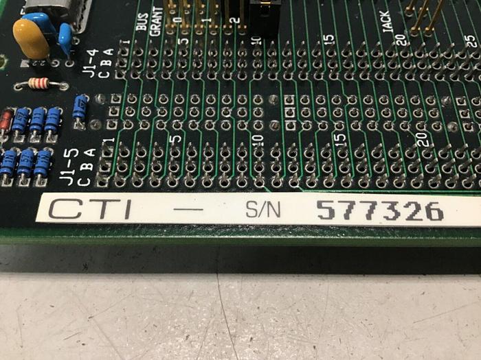 Used CTI Van Dorn Control Rack Board UNI 823 Z9719811B #116089