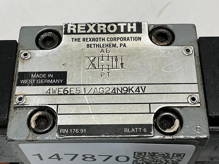 Used REXROTH 4WE6E51/AG24N9K4V