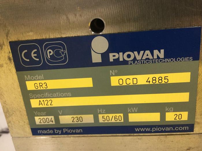 Used PIOVAN Vacuum Receiver GR3 #105316
