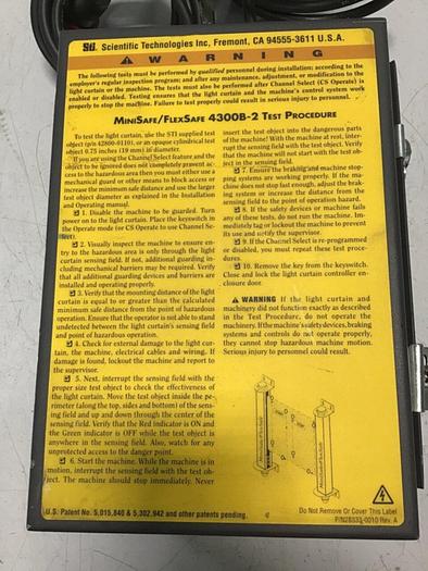 Used STI Safety Control Box 28333-0010 #140119