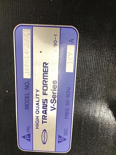 Used SWALLOW ELECTRIC CO. 1 kVA Transformer JA791465A4 #117961