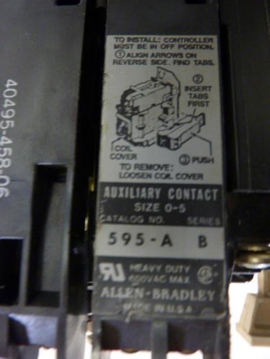 Used ALLEN BRADLEY Starter 509-BO SER B W38 #59017