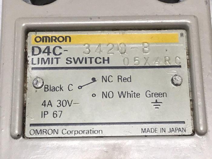 Used OMRON Limit Switch D4C-3420-B #128459