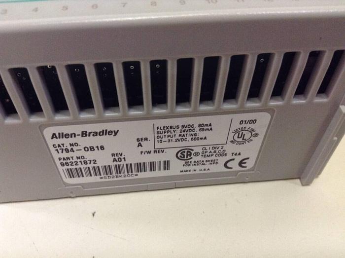 Used ALLEN BRADLEY I/O Module 1794-OB16 SER A #68491