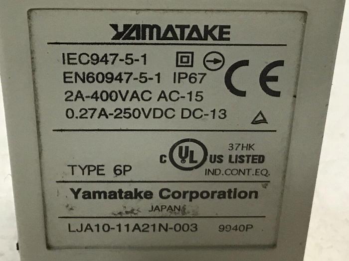 Used YAMATAKE Limit Switch LJA10-11A21N-003 #121730