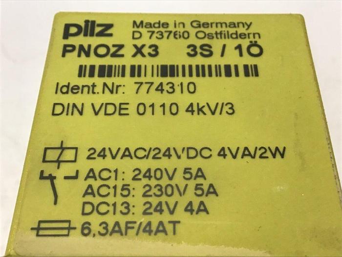 Used PILZ Safety Relay PNOZX3-3S/10 #129392
