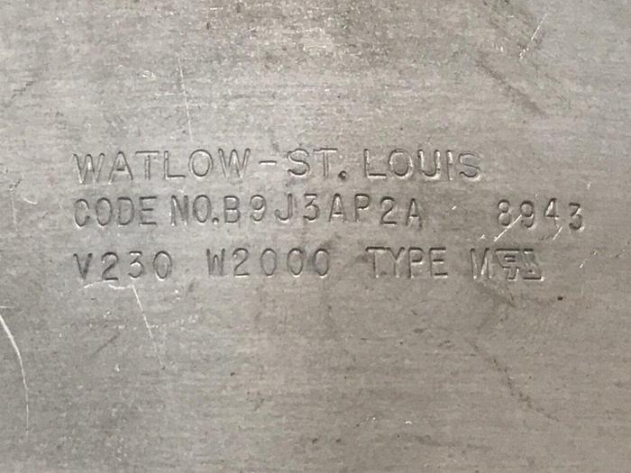 Used WATLOW 2000 Watt Heater Band B9J3AP2A #125695