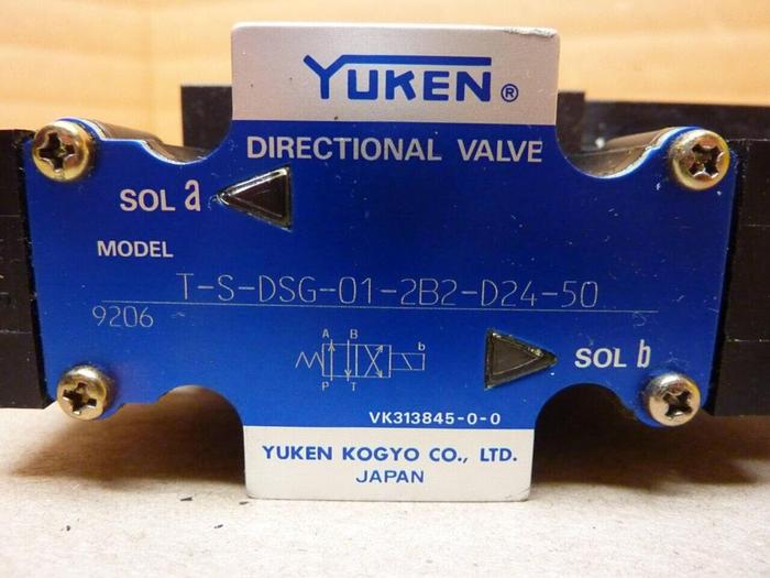 Used YUKEN Directional Valve T-S-DSG-01-2B2-D24-50 #38401