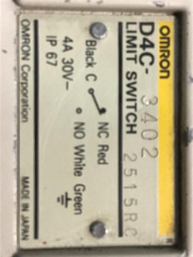Used OMRON Limit Switch D4C-3402 #111997