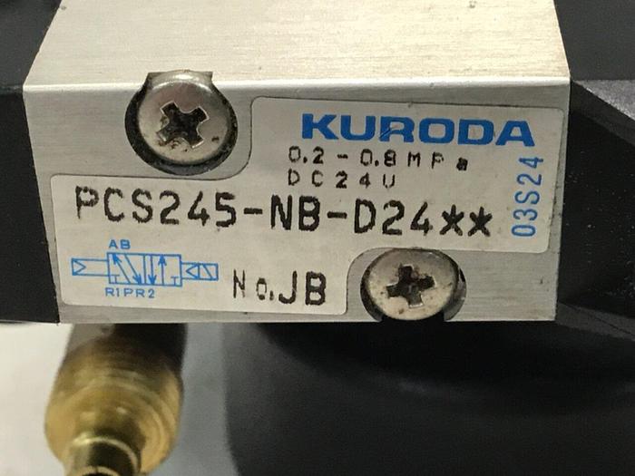 Used KURODA Solenoid Valve PCS245-NB-D24 #114528