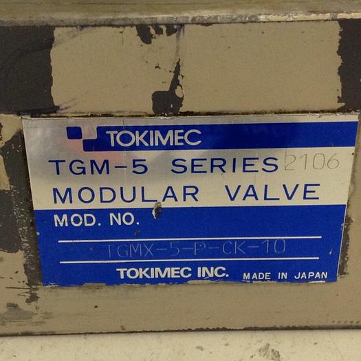 Used TOKYO KEIKI Modular Valve TGMX-5-P-CK-10 #77608