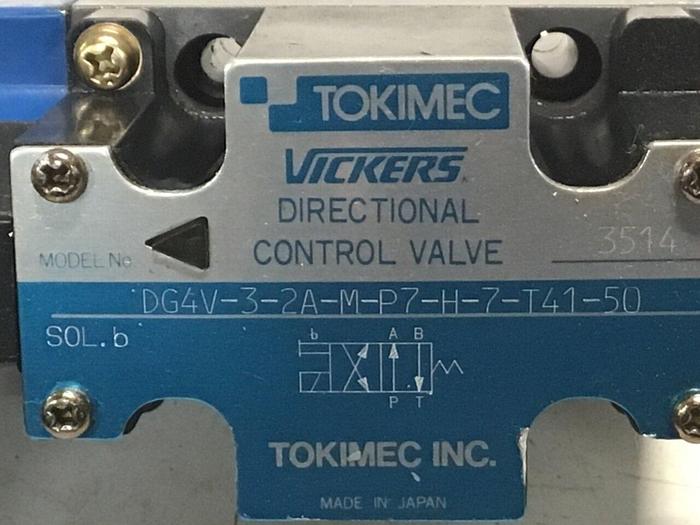 Used VICKERS Directional Control Valve DG4V-3-2A-M-P7-H-7-T41-50 #129679