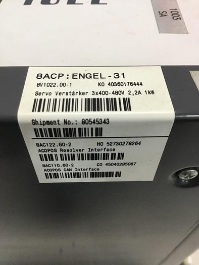 Used B&R Servo Drive 8V1022.00-1 Used