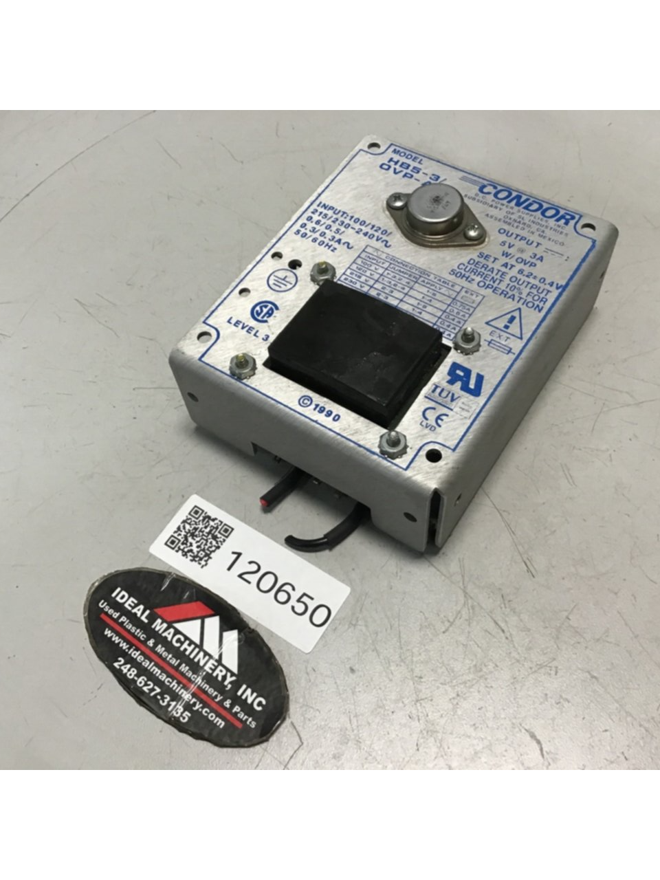 Used POWER ONE Power Supply HB5-3/OVP-A USED