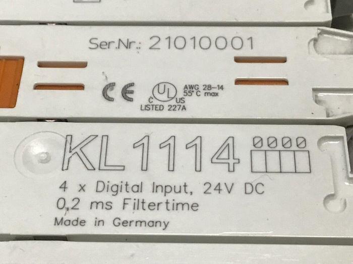 Used BECKHOFF 4-Channel Digital Input Terminal KL1114 #125250