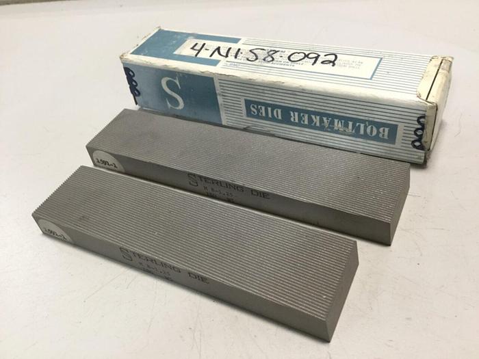 STERLING DIE Boltmaker Die 2 Piece Set 4-N1-S8-092 #110171