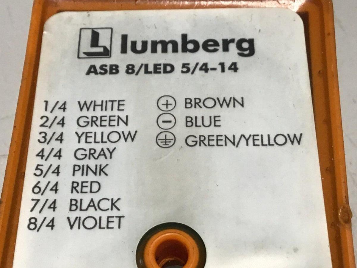 Used LUMBERG Distribution Box ASB 8/LED 5/4-14 USED