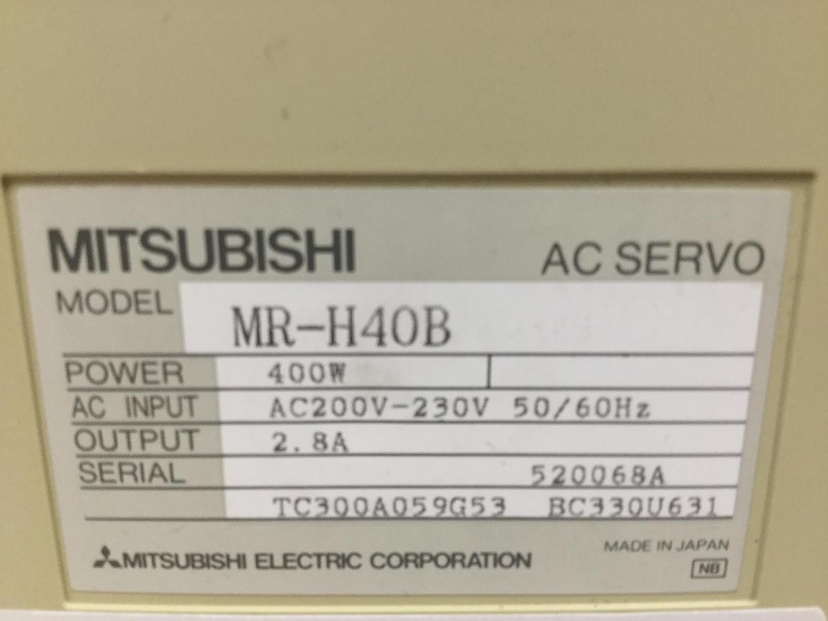 Used MITSUBISHI AC Servo Drive MR-H40B Used