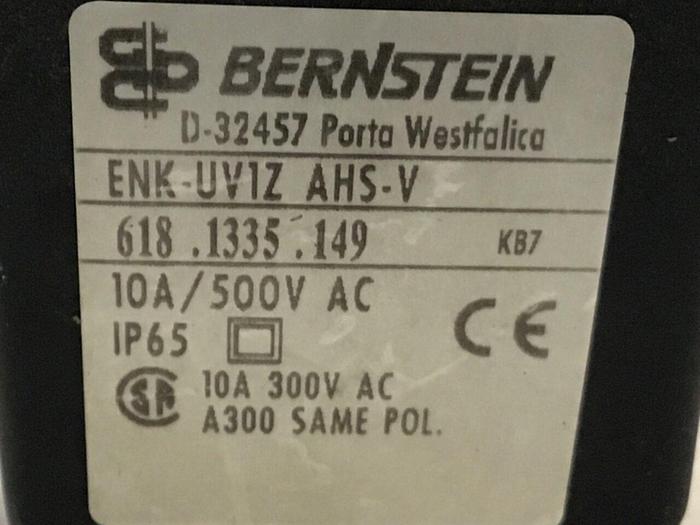 Used BERNSTEIN Limit Switch ENK-UV1Z AHS-V #121254