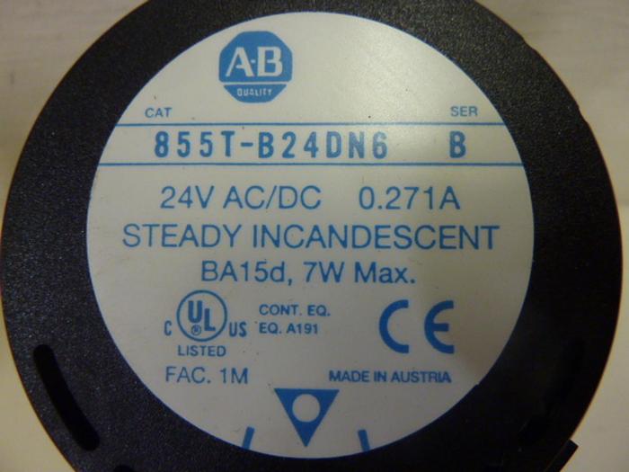 Used ALLEN BRADLEY Stack Light 855T-B24DN6 SER B #50170
