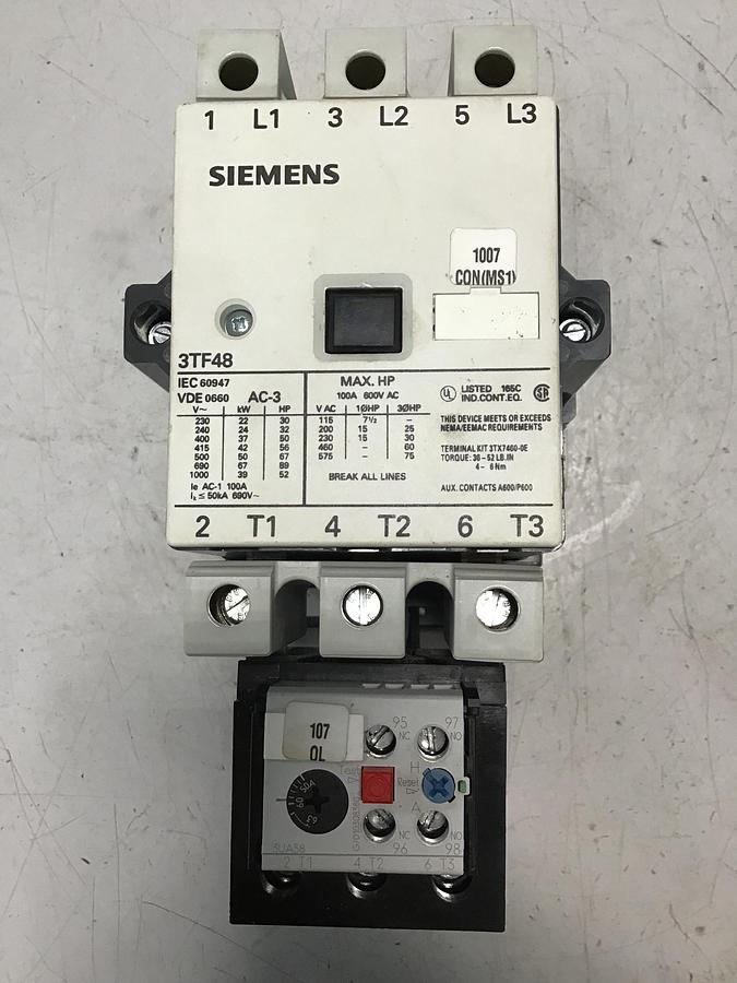 Used SIEMENS 3TF48