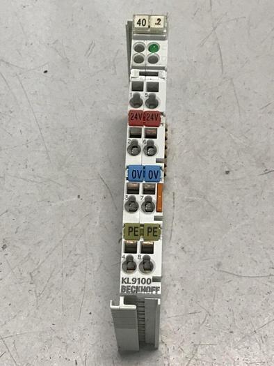 Used BECKHOFF Power Supply Terminal KL9100 #125231