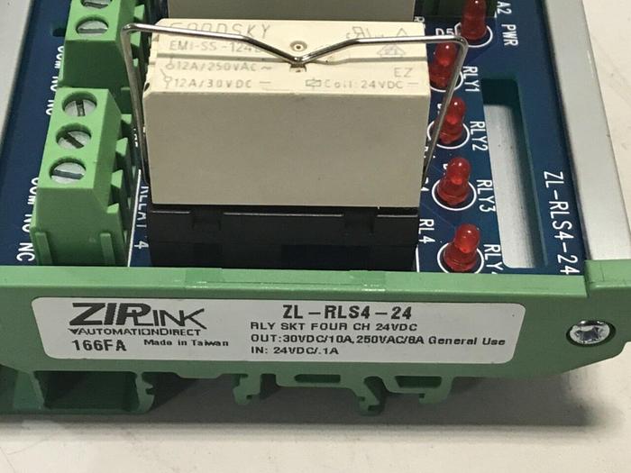 Used AUTOMATION DIRECT Relay Ouput Module ZL-RLS4-24 #131835