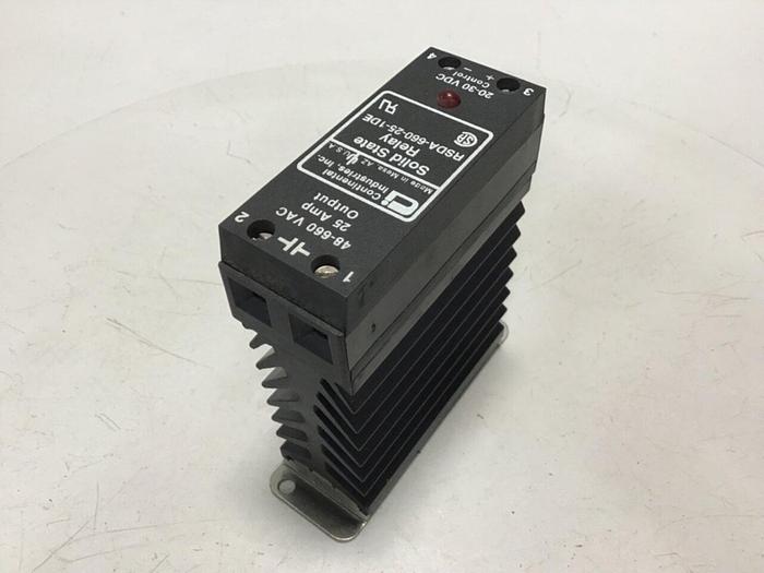 Used CONTINENTAL INDUSTRIES Solid State Relay RSDA-660-25-1DE #134743