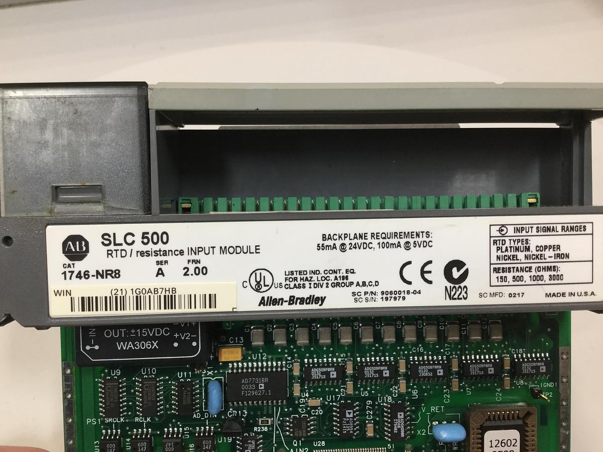 Used ALLEN BRADLEY SLC 500 Input Module 1746-NR8 USED 