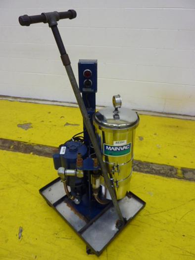 Used MAIN MANUFACTURING Hydraulic Oil Vacuum w/ Filter VACUUM394 #48394