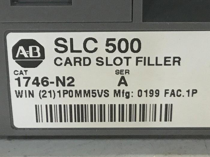 Used ALLEN BRADLEY Card Slot Filler 1746-N2 SER A #60507