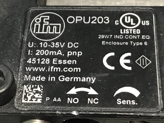 Used IFM Photoelectric Fork Sensor OPU203 #123329