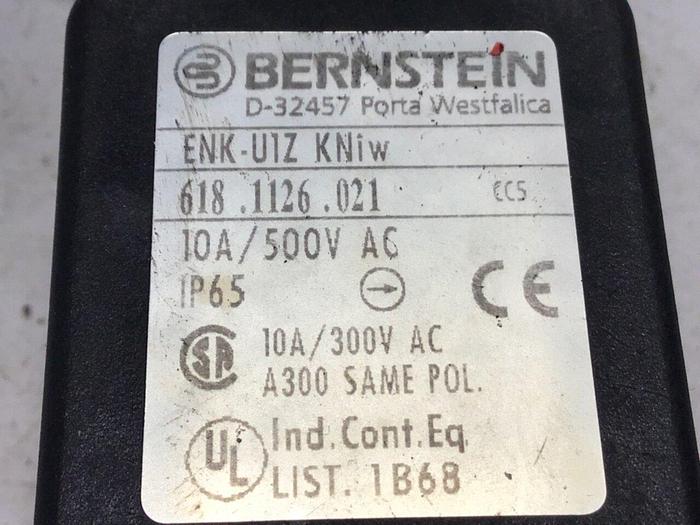 Used BERNSTEIN Limit Switch ENK-U1Z-KNIW #121280
