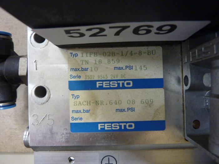 Used FESTO Control Block / Valve Terminal TN 18 859 #52769