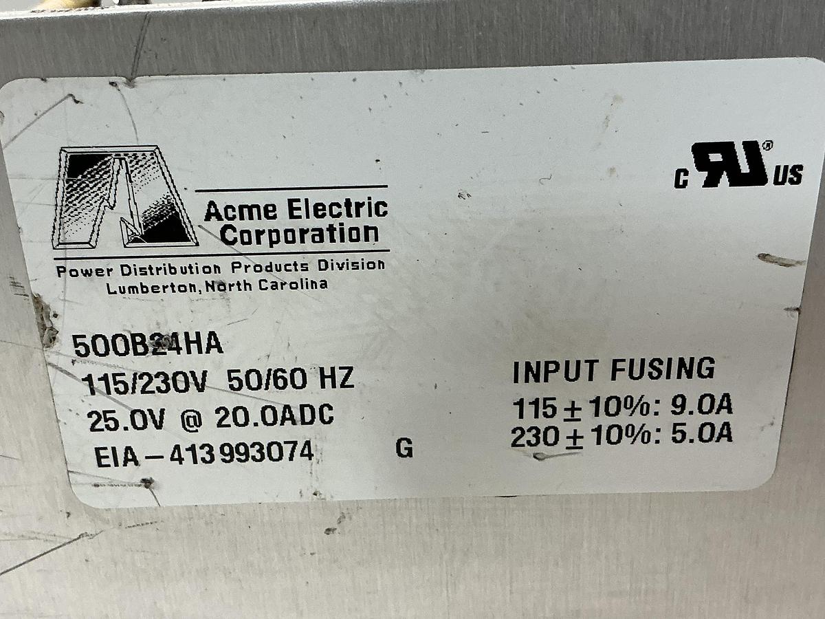 Used ACME ELECTRIC 500B24HA