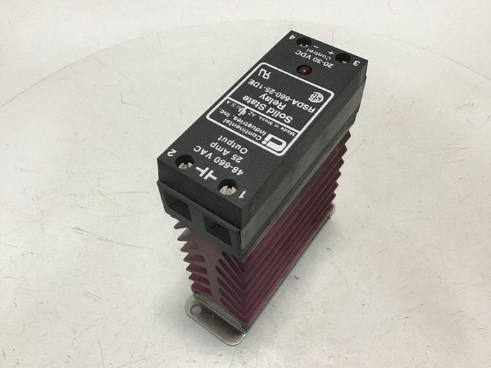 Used CONTINENTAL INDUSTRIES Solid State Relay RSDA-660-25-1DE #134800