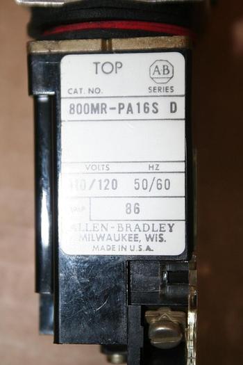Used ALLEN BRADLEY Push Button 800MR-PA16S GREEN Used