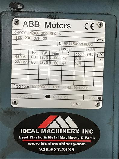 Used ABB 25 HP Motor M2AA 200 MLA 6 Used #142948