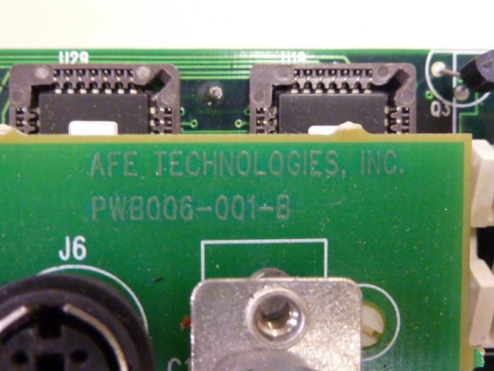 Used AFE TECHNOLOGIES INC. Circuit Board PWB005-001-C #51956