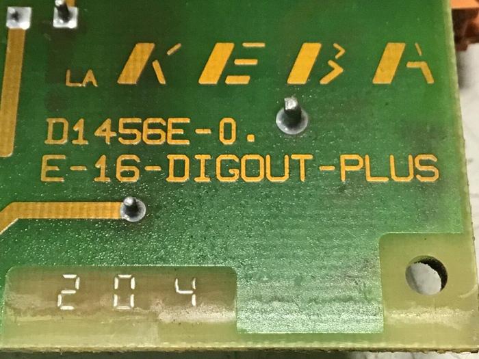 Used KEBA Engel Output Board E-16-DIGOUT-PLUS D1456E-0 Used