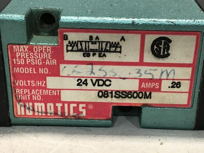 Used NUMATICS Solenoid Valve 081SS600M #116889