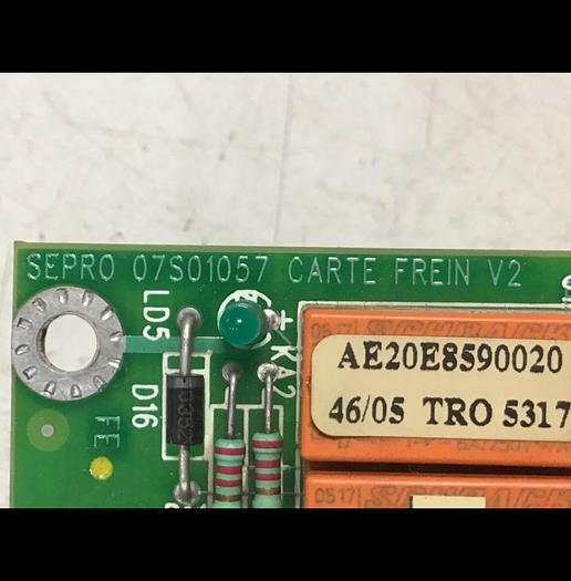 Used SEPRO ROBOTIQUE Circuit Board 07S01057 Used