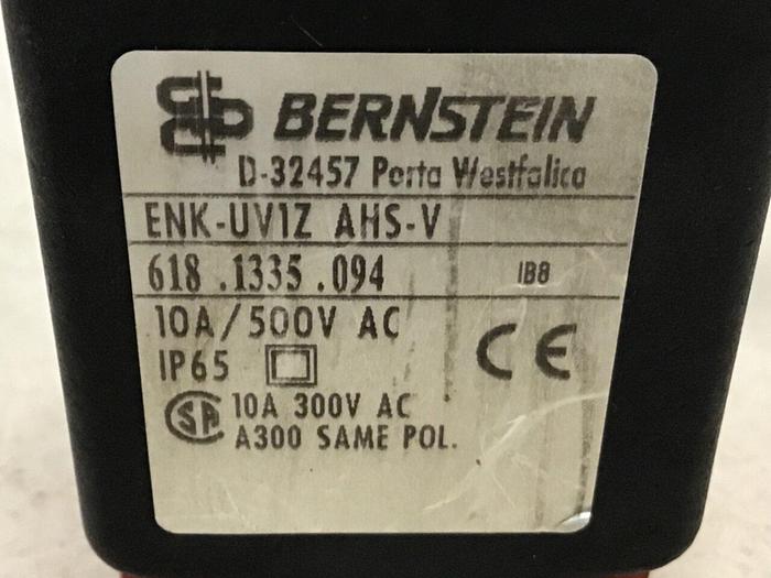 Used BERNSTEIN Limit Switch ENK-UV1Z AHS-V #121260