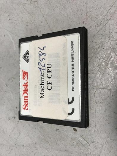Used SANDISK Compact Flash Memory Card 72584 CF CPU #122368