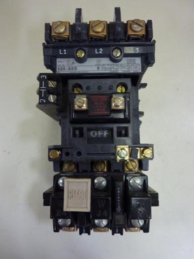 Used ALLEN BRADLEY Starter Size 1 509-BOD SER B W24 #55203