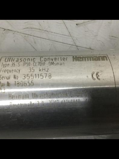 Used HERRMANN Ultrasonic Converter 35-S-IP50-CL70HF Used