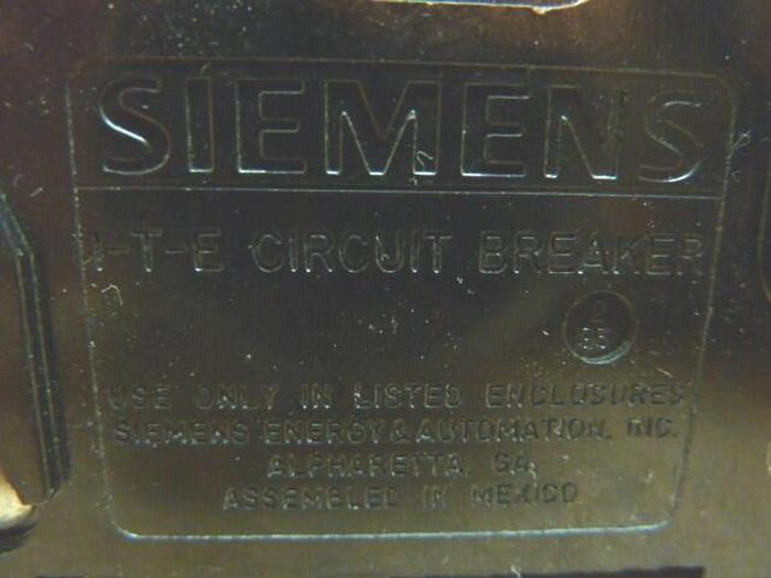 Used SIEMENS 20 Amp Circuit Breaker BQ120 #22443