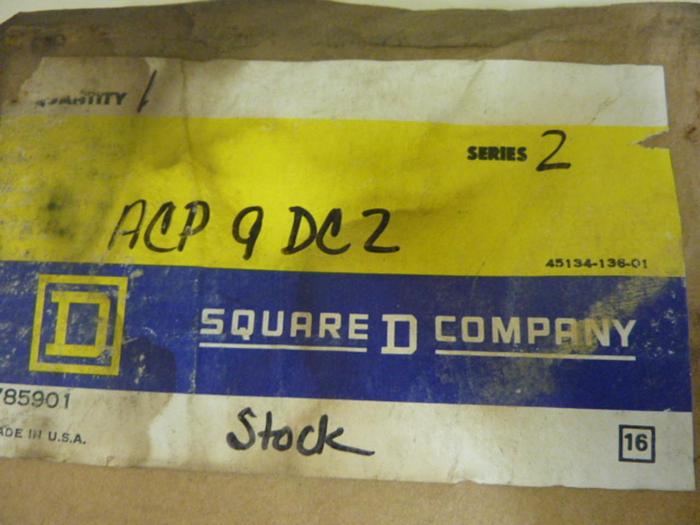 SQUARE D Cover Panel ACP-9-DC-2 #52658