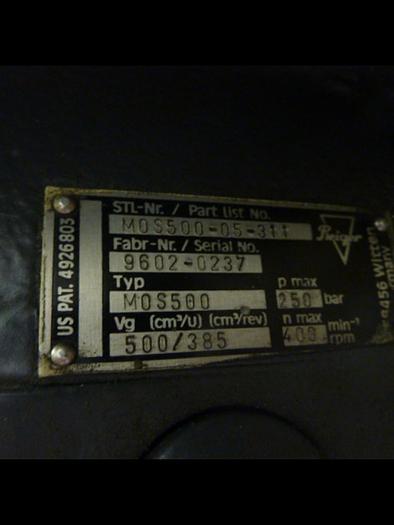 Used PLEIGER Screw Motor M0S500-05-311 #47263